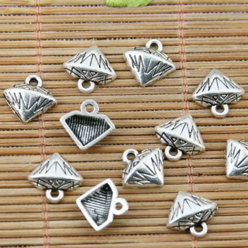 

50pcs 10*11mm Tibetan Silver Color Charms EF2187 Charms for Jewelry Making