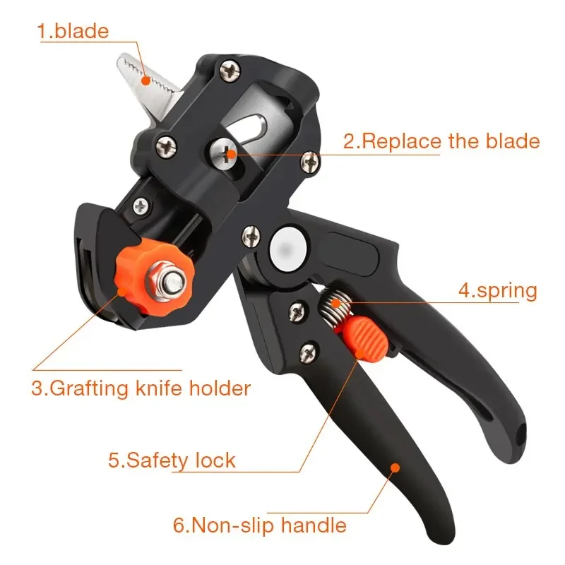 DiXiong Garden Tools Professional Farming Pruning Shears Grafting Scissor Fruit Tree Vaccination Secateurs Pruning Cutting Knife image 3