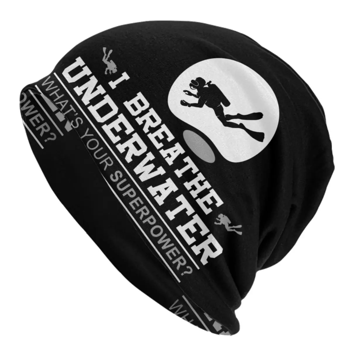 Dive Diver Scuba Diving Instructor Skullies Beanies Caps Men Women Unisex Trend Winter Warm Knitting Hat Adult Bonnet Hats