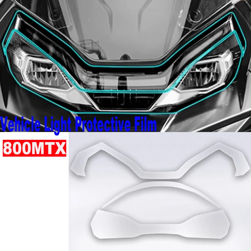 

800MTX for CFMOTO CF 800MT 800MTX Accessories Headlight film Instrument panel film Tail light film Transparent protective film
