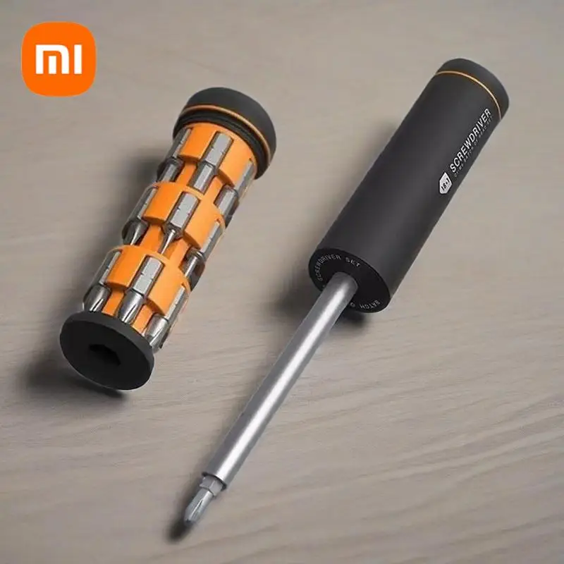 Xiaomi JIUXUN 18 في 1 طقم مفك تخزين مخفي متعدد الوظائف قابل للاستبدال مفك براغي محمول صيانة المنزل أداة يدوية