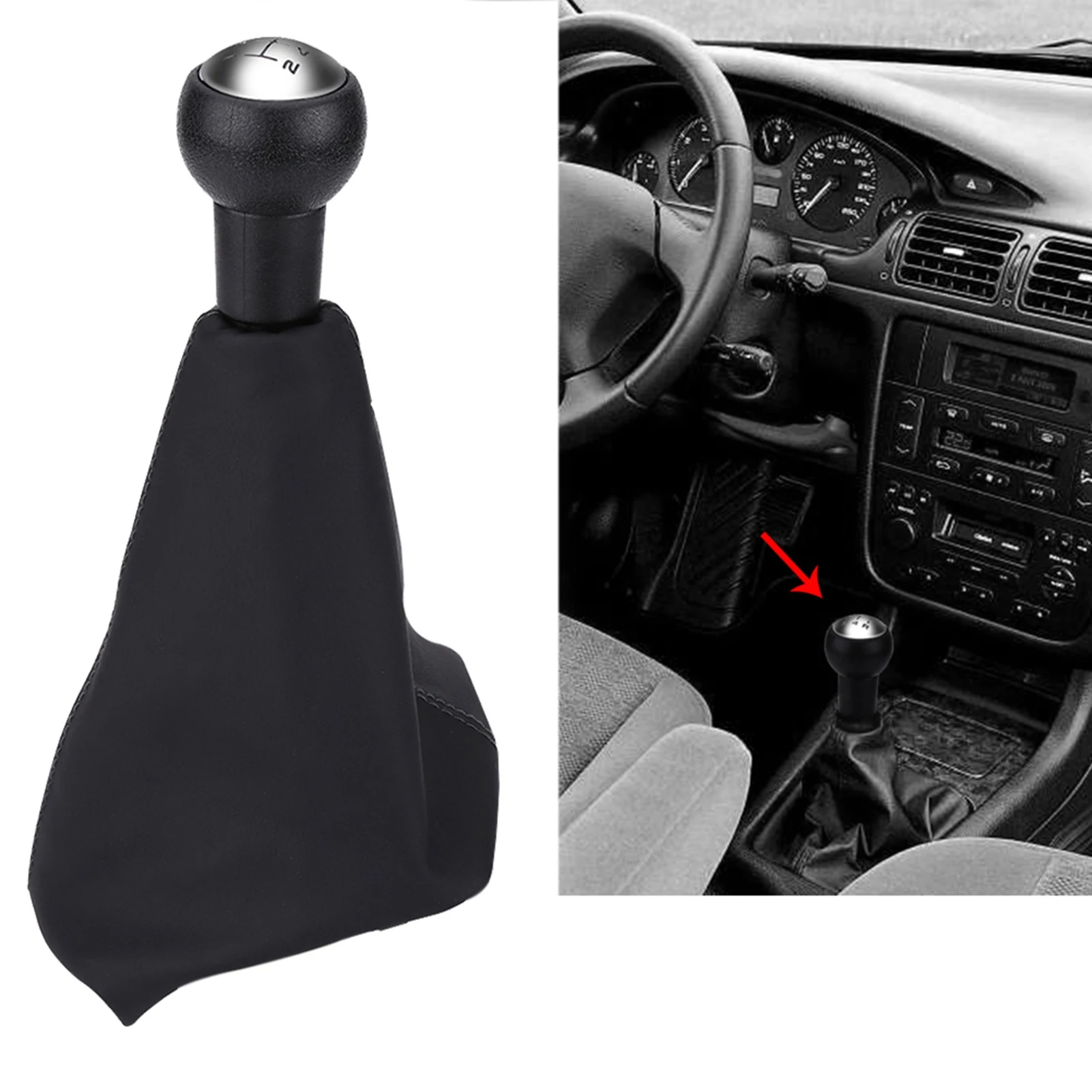 

Комплект: Ручка переключения передач (5 скоростей) и чехол (пыльник) для PEUGEOT 307 308 607 608, CITROEN C3 C5