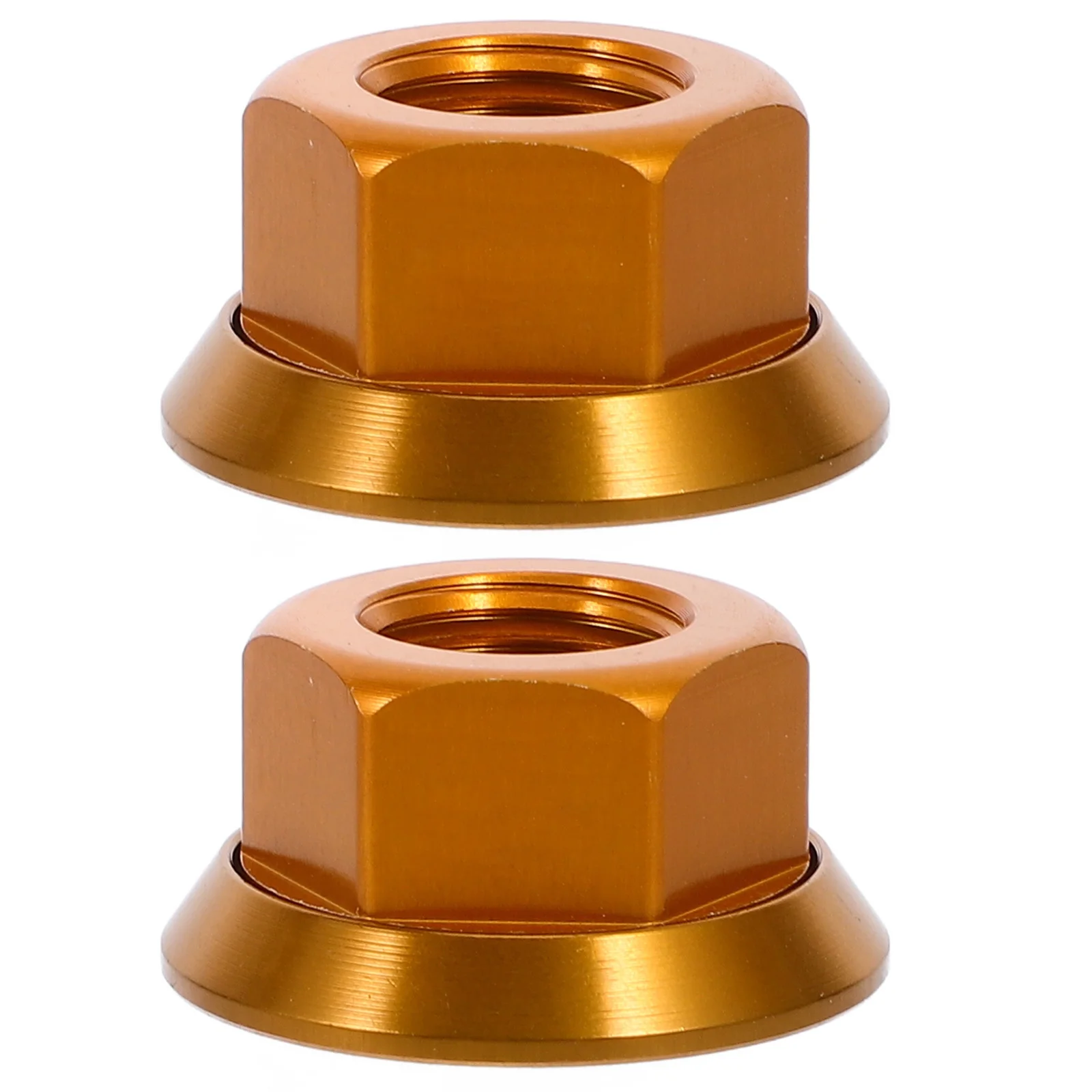 

2Pcs M10 Aluminum Alloy Hub Nut Fixed Gear Drum Nut Lightweight Rustproof Durable Mountain Road Bike Rear Hub DIY Modification