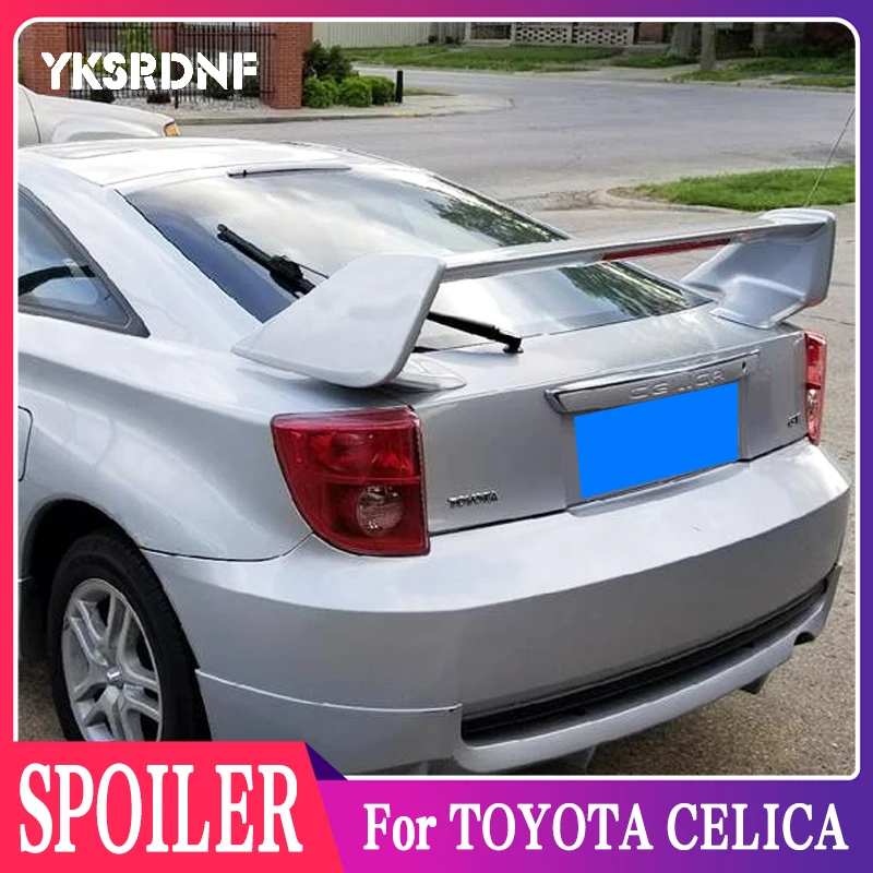 For TOYOTA CELICA Rear TRUNK SPOILER 2000-2005 WITH LED LIGHTS High Quality ABS Plastic Car Spoiler Trunk Boot Wing Spoiler