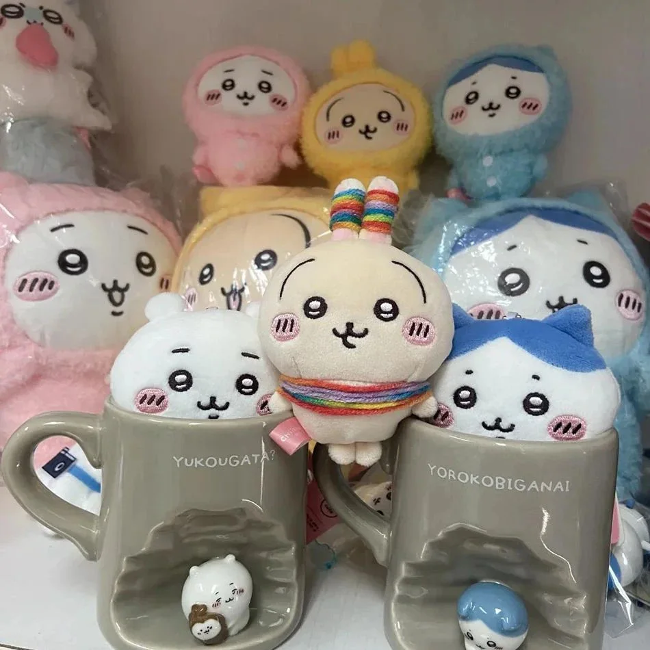 Cartoon Usagi Hachiware Usachi Soft Plush Doll Keychain Pendant Toy - Pajama Theme Gift in Stock image 3