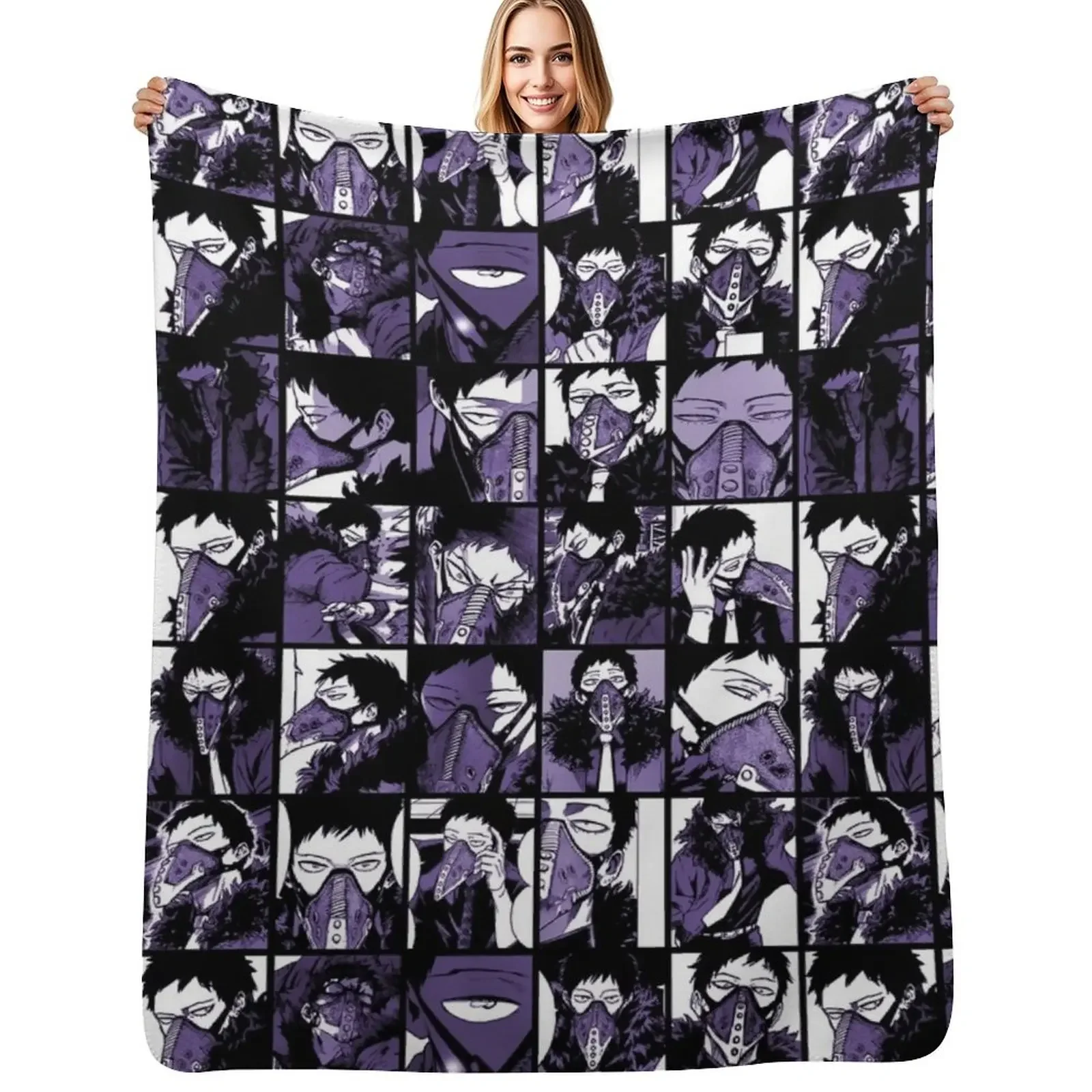 

Over haul villain- collage color version Throw Blanket bed plaid sofa bed Soft Beds Soft Plaid Blanket