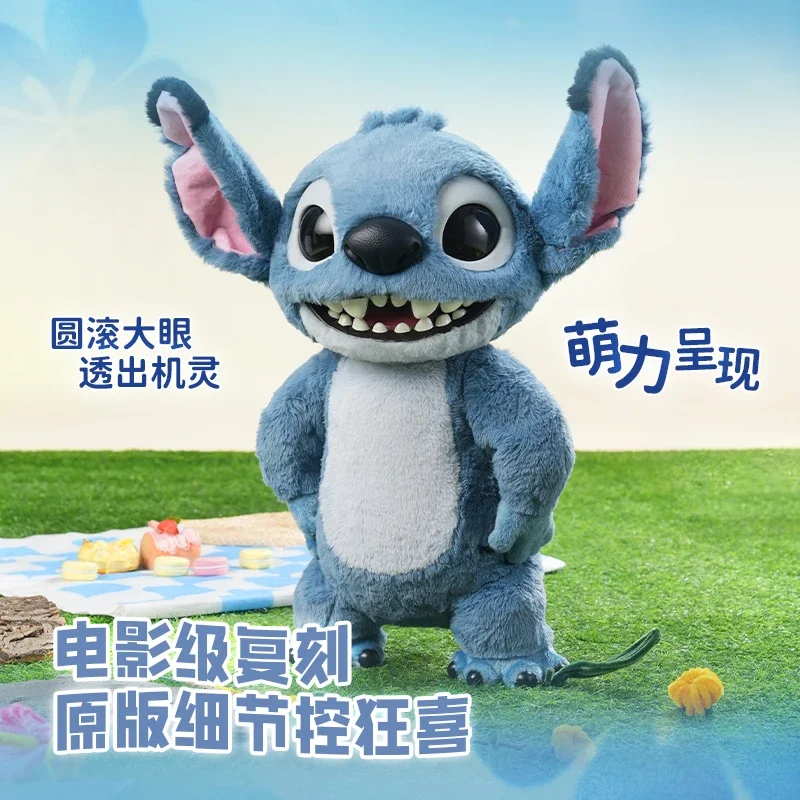 ديزني غرزة أفخم الشكل دمية 16/28 سنتيمتر Kawaii أنيمي غرزة لطيف على ظهره قلادة دمية محشوة بلوشين المفاتيح العصرية لعبة هدية