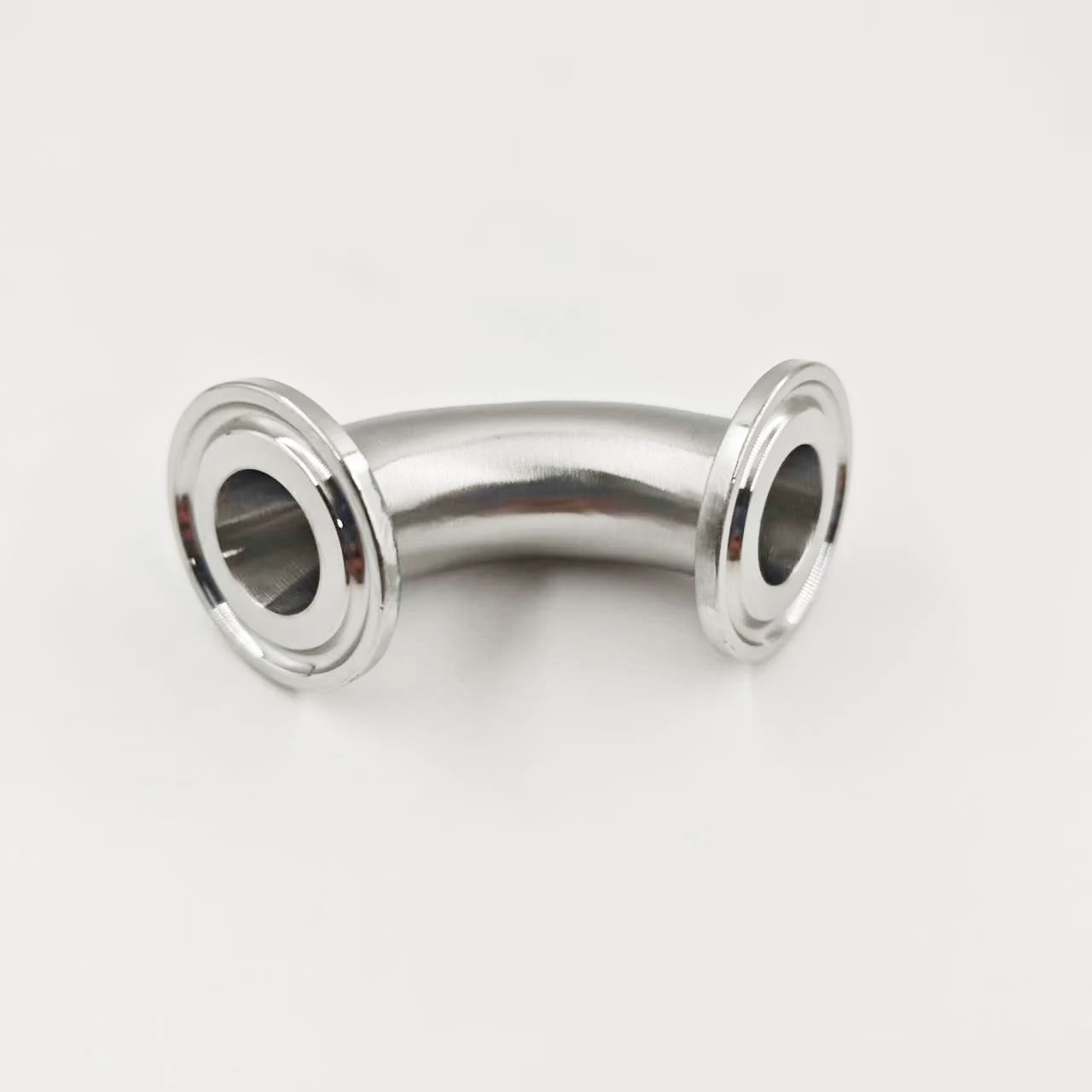 TC34 mm Tri-Clamp-Winkel aus Edelstahl 304, 3/4 Zoll Rohr, 90 Grad, polierter Innen- und Außenbereich, Sanitär – Detail 2