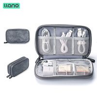 llano Power Cord Storage Bag Travel Storage Case Waterproof Storage USB Cable Adapter Accessories Organizer
