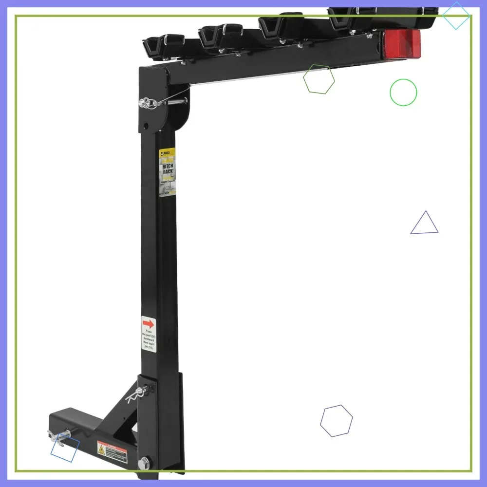 

4-Bike Hitch Mount Rack for Cars, Trucks, SUVs - Secure Transport with Swing-Down Feature