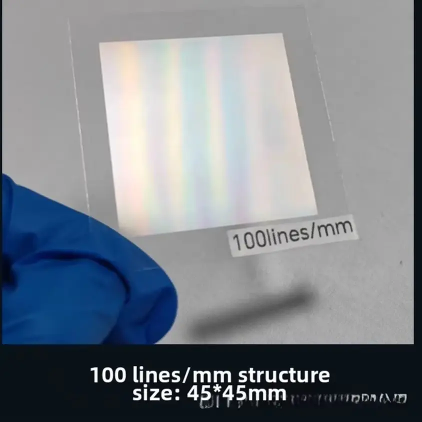 PET Holographic Transmission Diffraction Grating Sheet For Optical Spectroscopy Teaching Demonstration/Science Experiment