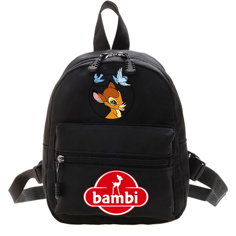 Bambi Mini Lovely Women's Backpack 2024 New Fashion Cartoon Backpack Ins Style Kawaii Bag Women's Convenient Simple Backpacks