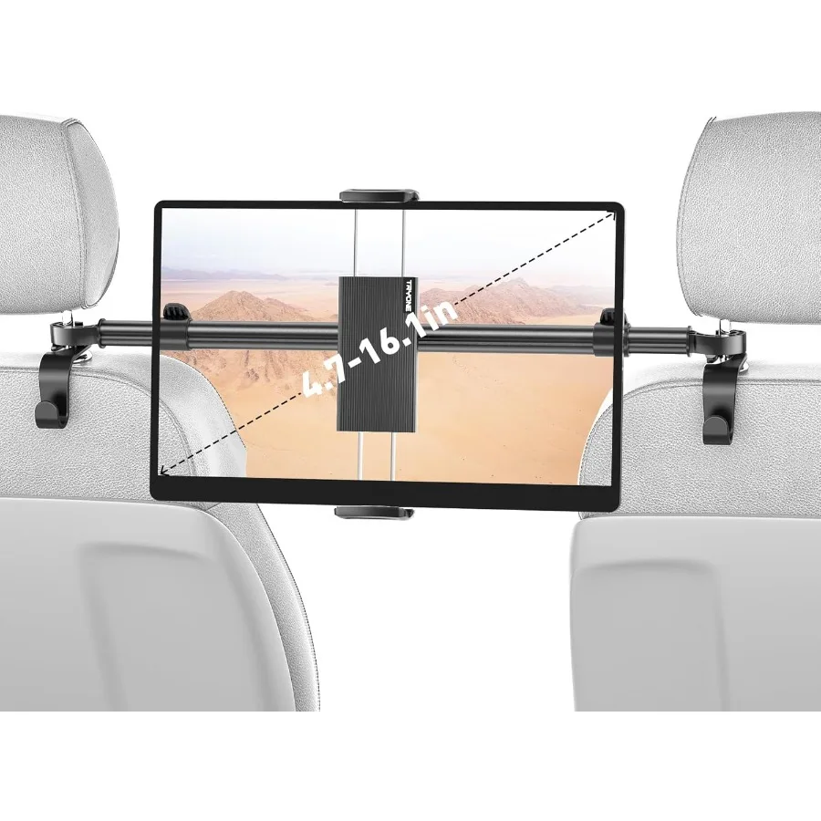 

Автомобильный держатель для планшета, крепление для iPad: подставка для планшета на подголовнике для заднего сиденья автомобиля, совместимая с iPad Pro Air Mini Galaxy Tab Kindle F