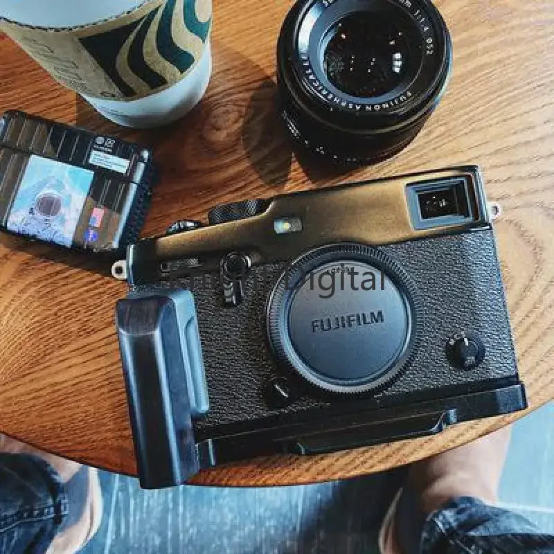 후지 필름 후지 X-Pro3 XPRO3 Arca-스위스 RRS 용 퀵 릴리스 L 플레이트/브래킷 홀더 핸드 나무 그립 L 자형