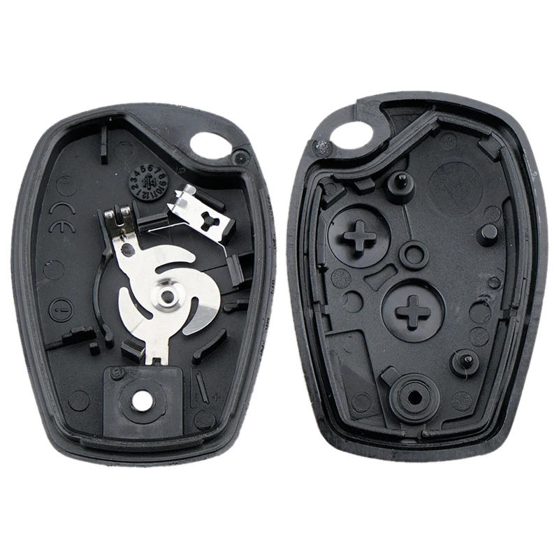 2 Buttons Car Auto Key Fob Case Shell Replacement Remote Cover with VA2 Blade Fit for Renault