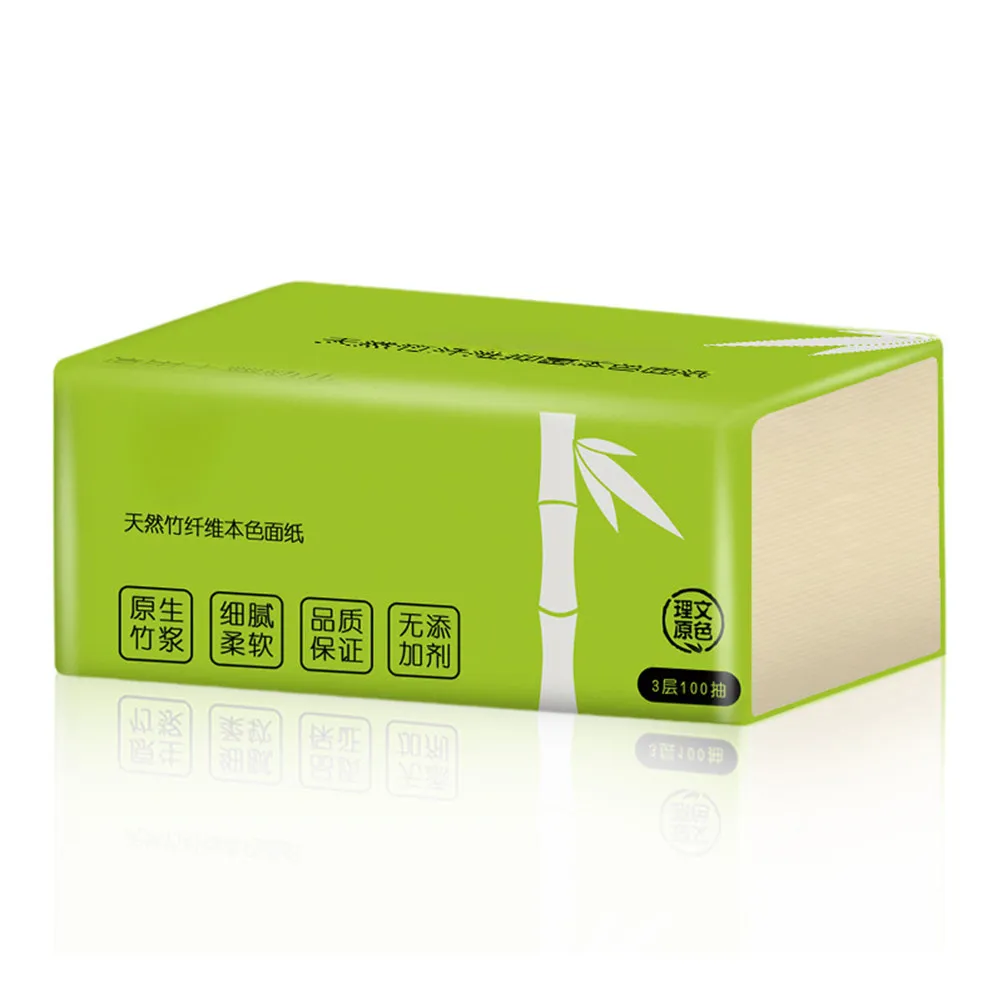 1Pack Bamboo Pulp Paper Napkin 6 Bags Soft Strong Absorbent Toilet Kitchen Restaurant Extraction Paper Tissue Napkin Bamboo Pulp