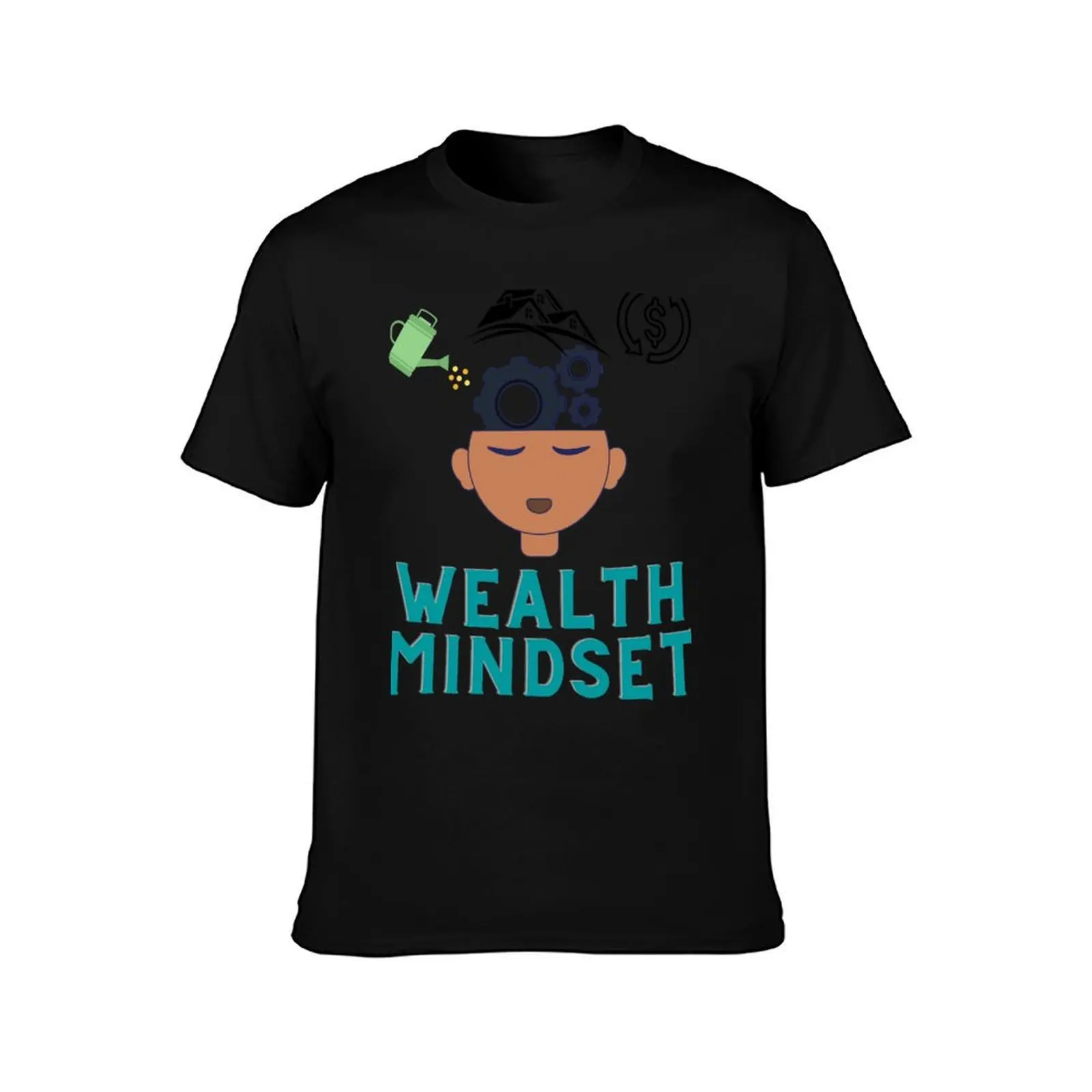 Build Your Wealth Mindset T-Shirt Holiday Casual Short Sleeve Top T-Shirt