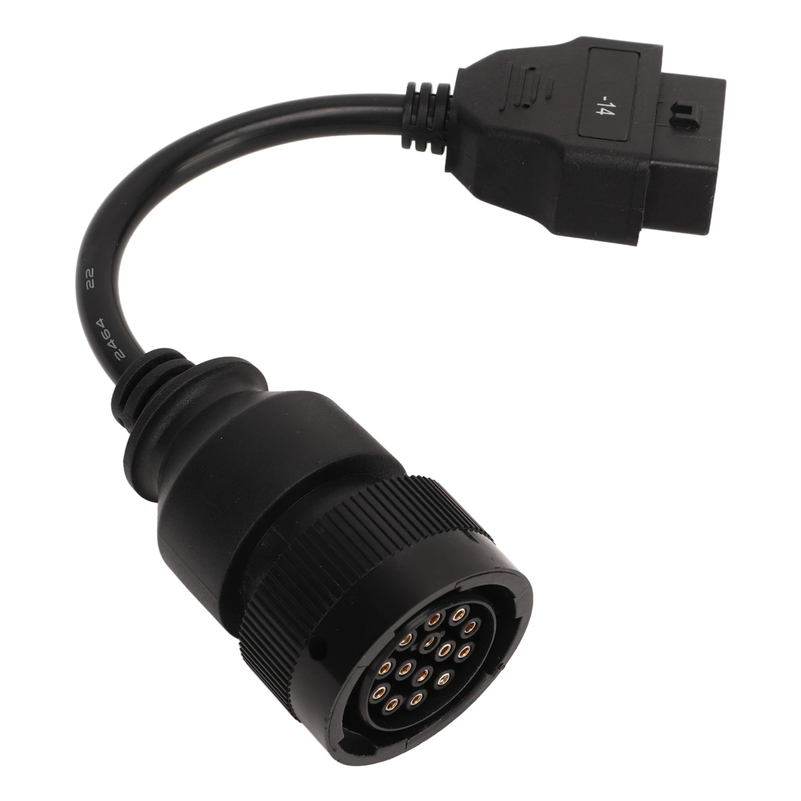 14 Pin Cable Excavator Diagnostic Adapter Connector Replacement For Caterpillar Truck