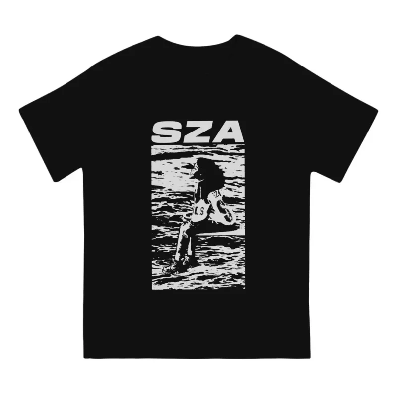 SZA Creative TShirt for Men Sos By Round Collar Pure Cotton T Shirt Hip Hop Gift Clothes Tops