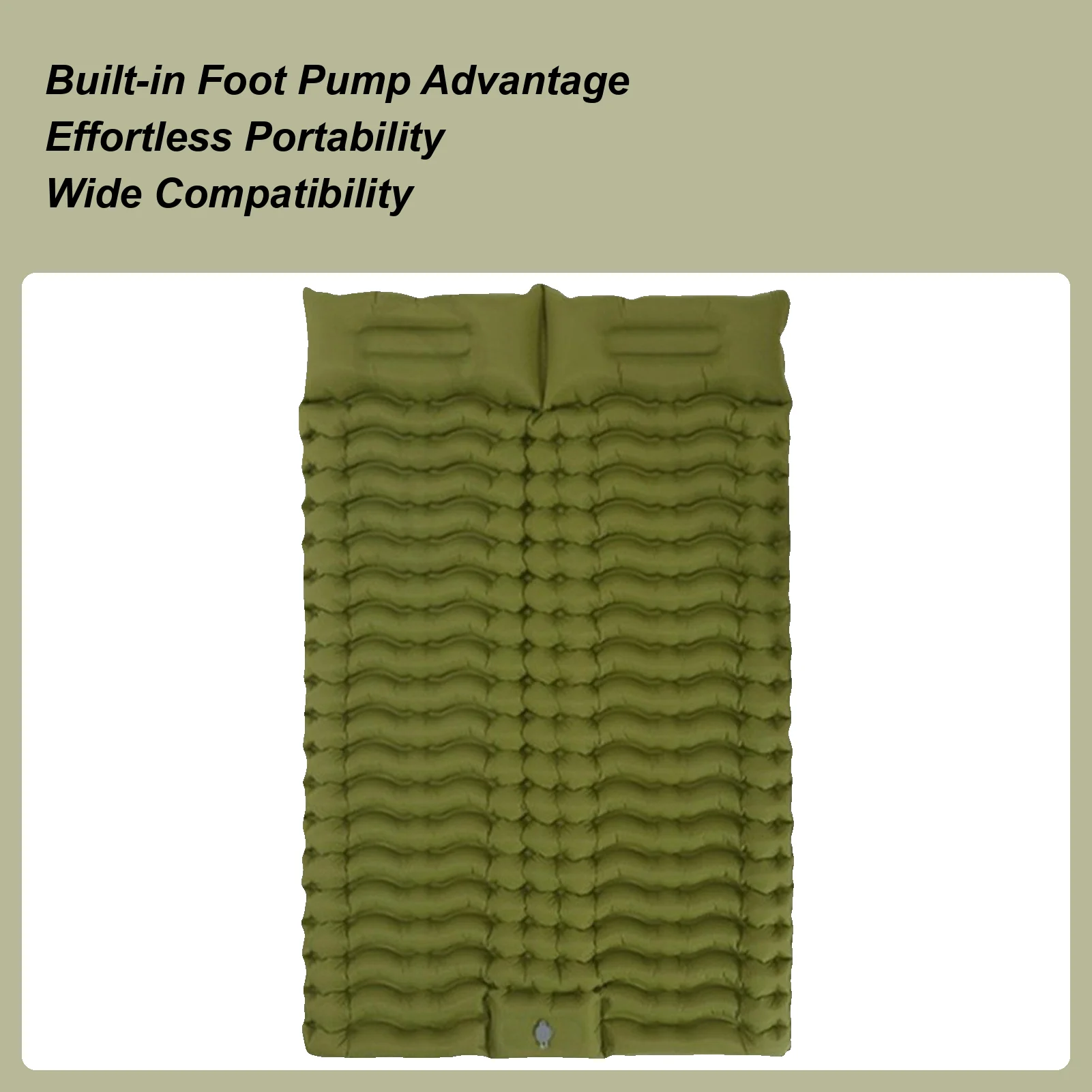 

Матрас для кемпинга, самонадувающийся матрас, двойной спальный коврик, надувной коврик для сна с подушкой, очень толстое походное снаряжение для