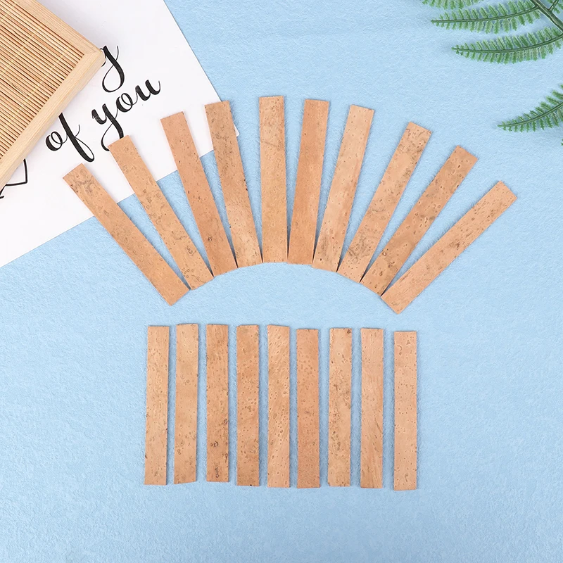 10Pcs Clarinet Cork Saxophones Clarinet Neck Cork Joint Sheets for Saxophones Musical Instruments Accessories