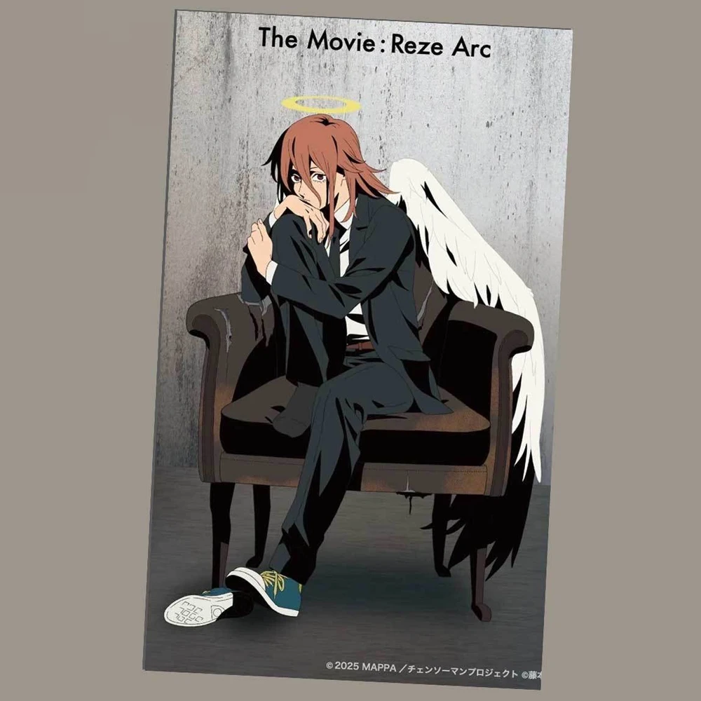 애니메이션 체인소맨 더 무비 레제 아크 덴지 마키마 하야카와 아키 코스프레 카드 5개 피규어 종이 카드 컬렉션 파티 소품