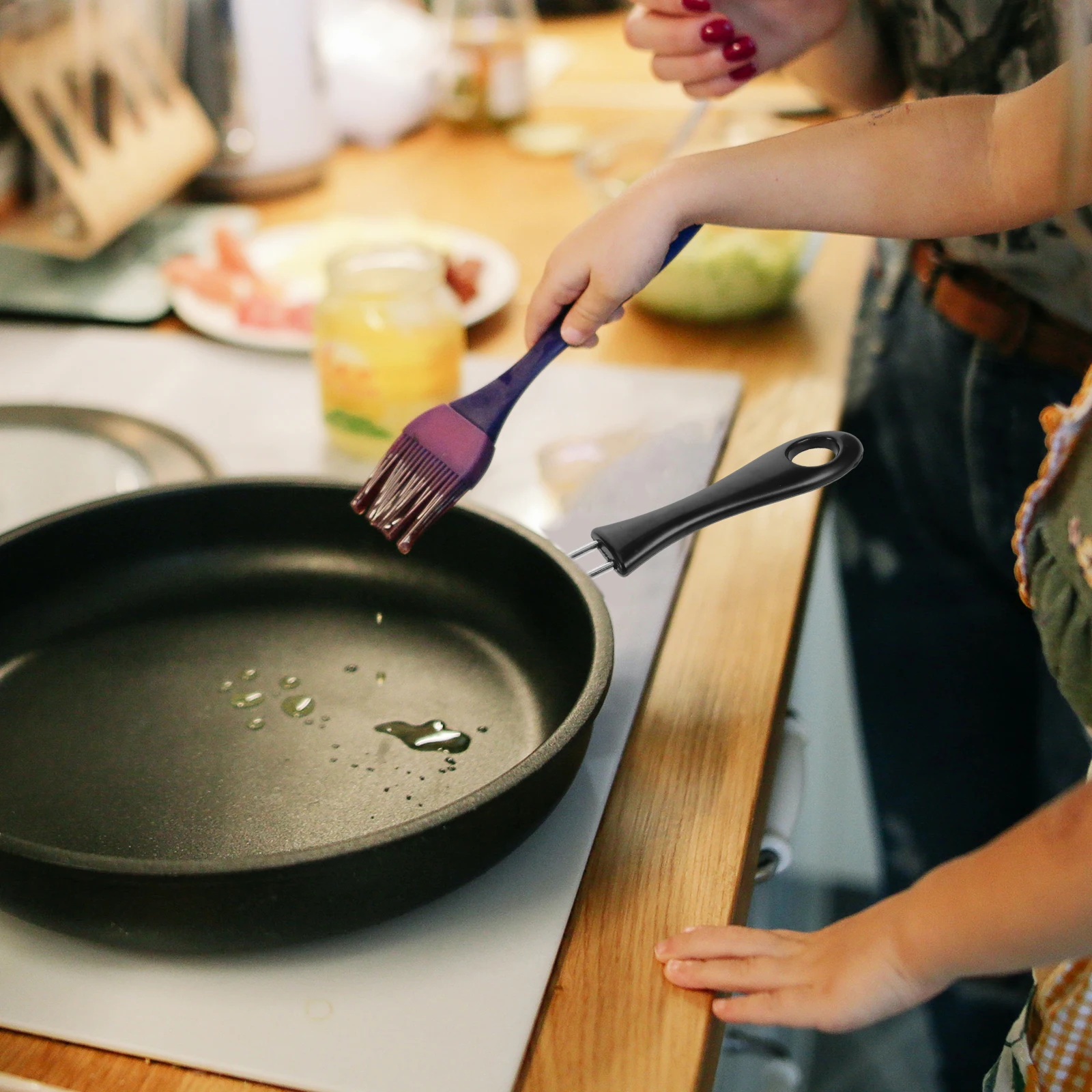 

Universal Pot Handle Replacement Long Anti Scalding Heatproof Stainless Steel Bakelite Handle for Small Milk Pots Cooking