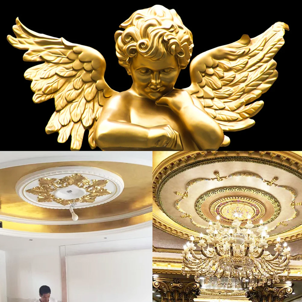 

100pcs Gold Leaf Paper Imitation Foil For Painting Craft Decor Home Adornment Diy Gilding Art Restoration Projects Handicraft