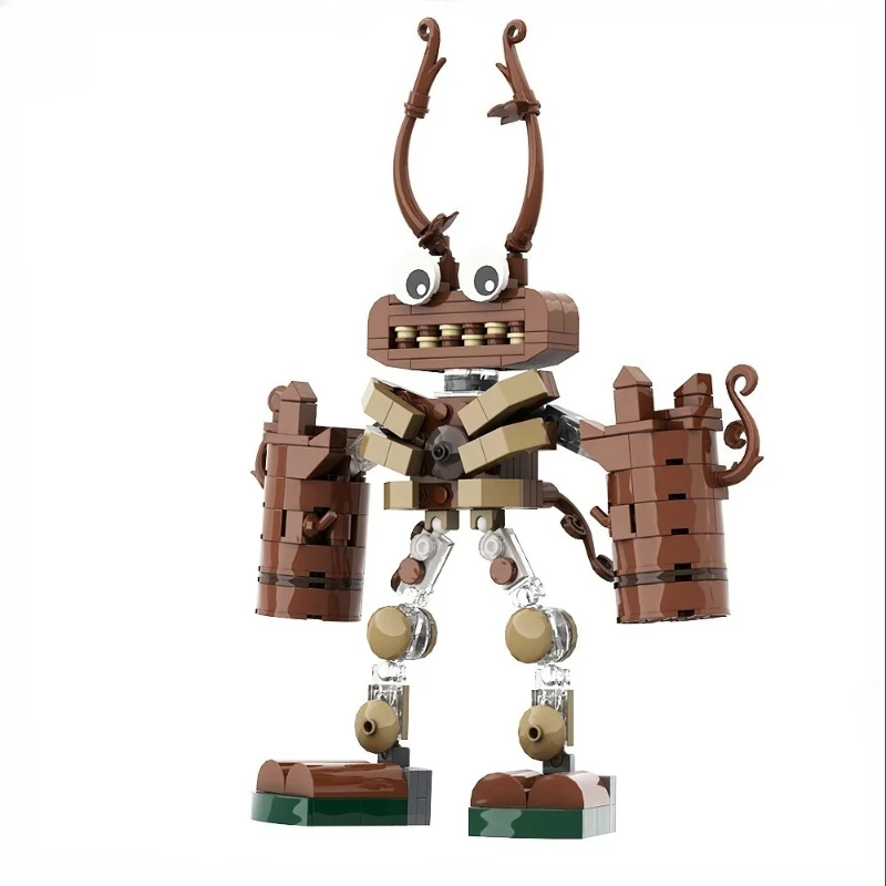 ミュージカルモンスターロボットビルディングブロックキット - DIY組み立てブロックサウンドボックスクリーチャーフィギュアモデルディスプレイ子供大人ファンギフト