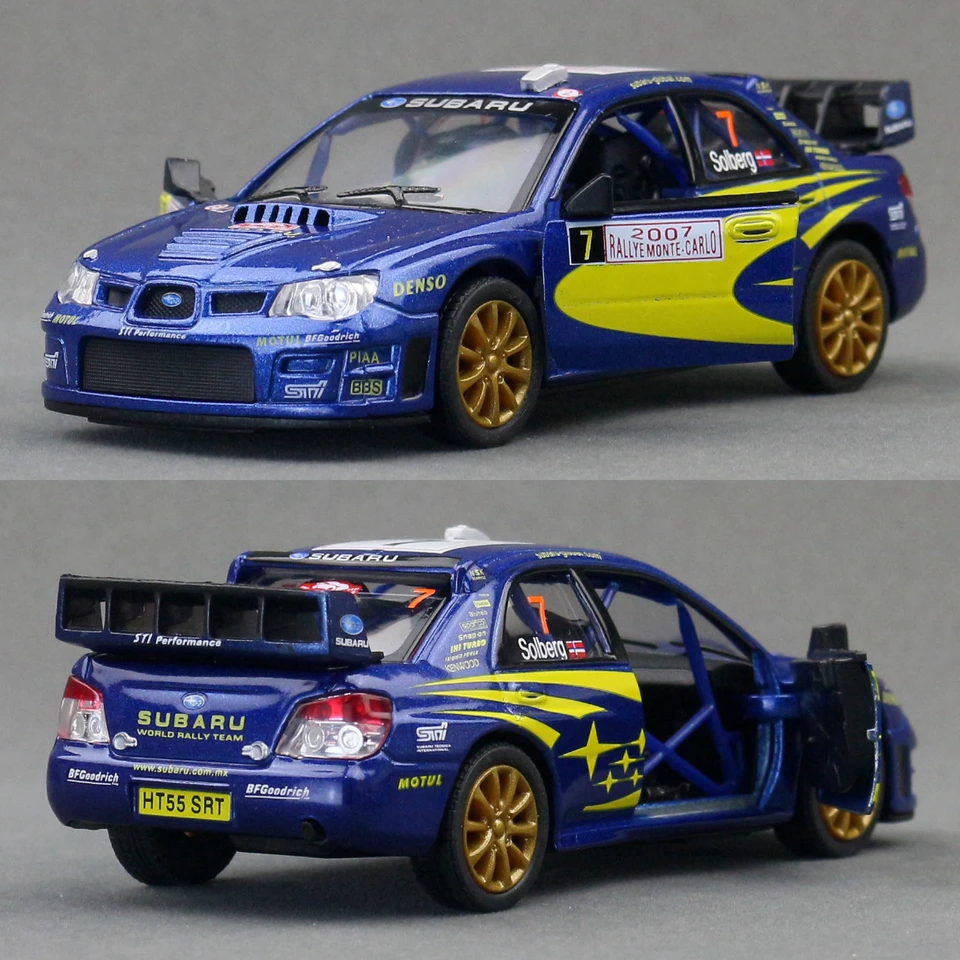 ミニカー rally car collection SUBARU KiNSMART Toy Car Model 1/36 Subaru Impreza WRC Racing Rally