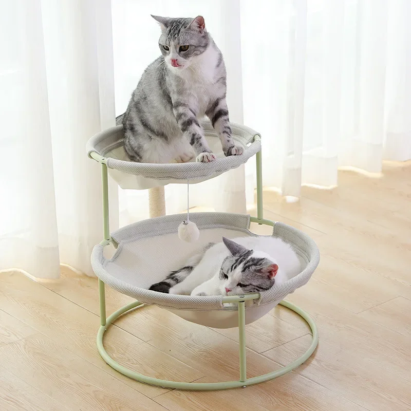 

Fun Double-layer Cat Litter Cat Hammock Reclining Chair Winter Warm Four Seasons Can Be Removable and Washable Cat Litter