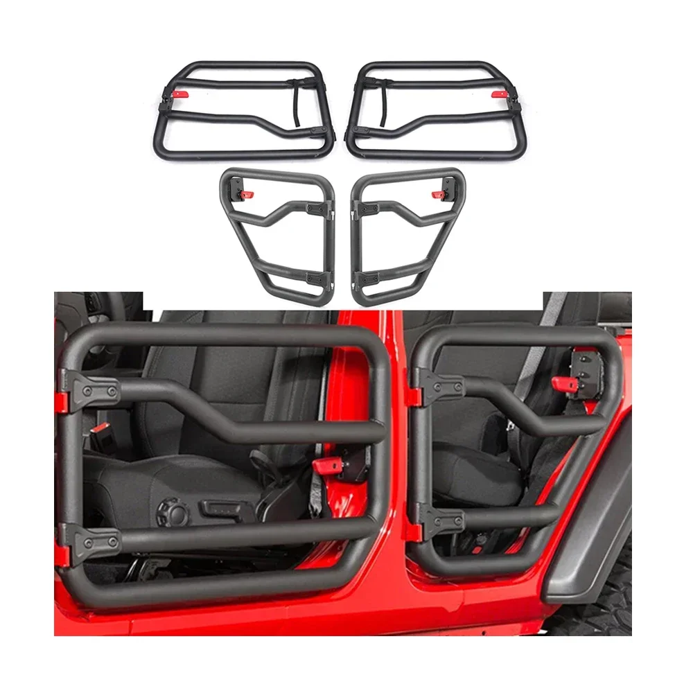 Porte tubolari 4 porte Parti modificate fuoristrada Corpo in acciaio A rmor Guardie per Jeep JL Wrangler 2018+ JL1260 LantSun