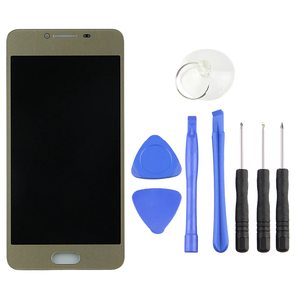 5.2 ''Super AMOLED untuk SAMSUNG GALAXY C5 C5000 Tampilan LCD Layar Sentuh Digitizer Rakitan Pengganti C5 Tampilan LCD