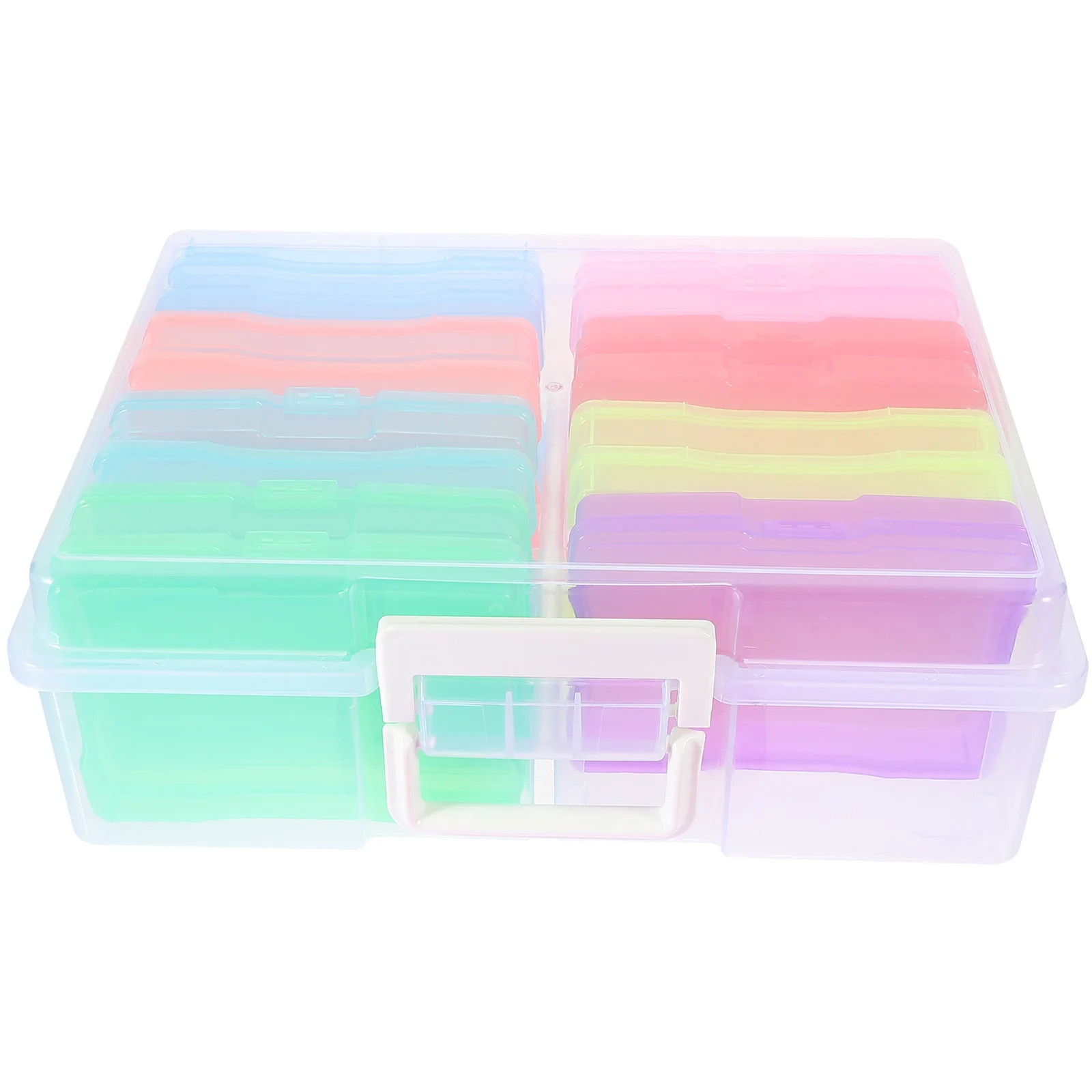 

4x6 Inch Photo ganizer Storage Box for Photos Postcards Small Objects Household Container Multifunctional Case Desk Drawer