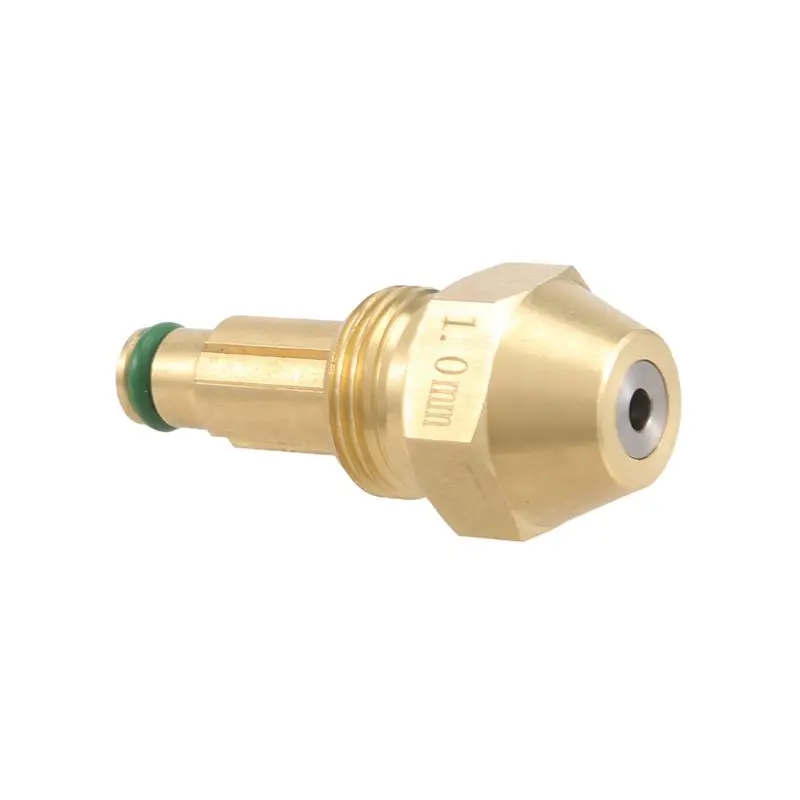 AC23-5X Waste Oil Burner Nozzle Oil Mist Nozzle Air Atomizing Nozzle Oil Burner Jet Siphon Full Cone Oil Nozzle, 1.0Mm