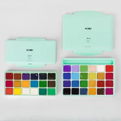 Gouache Paint Set 18/24 Color 30ml Gouache Painting Pigment Special Art Supplies for Beginner Art Students School Supplies