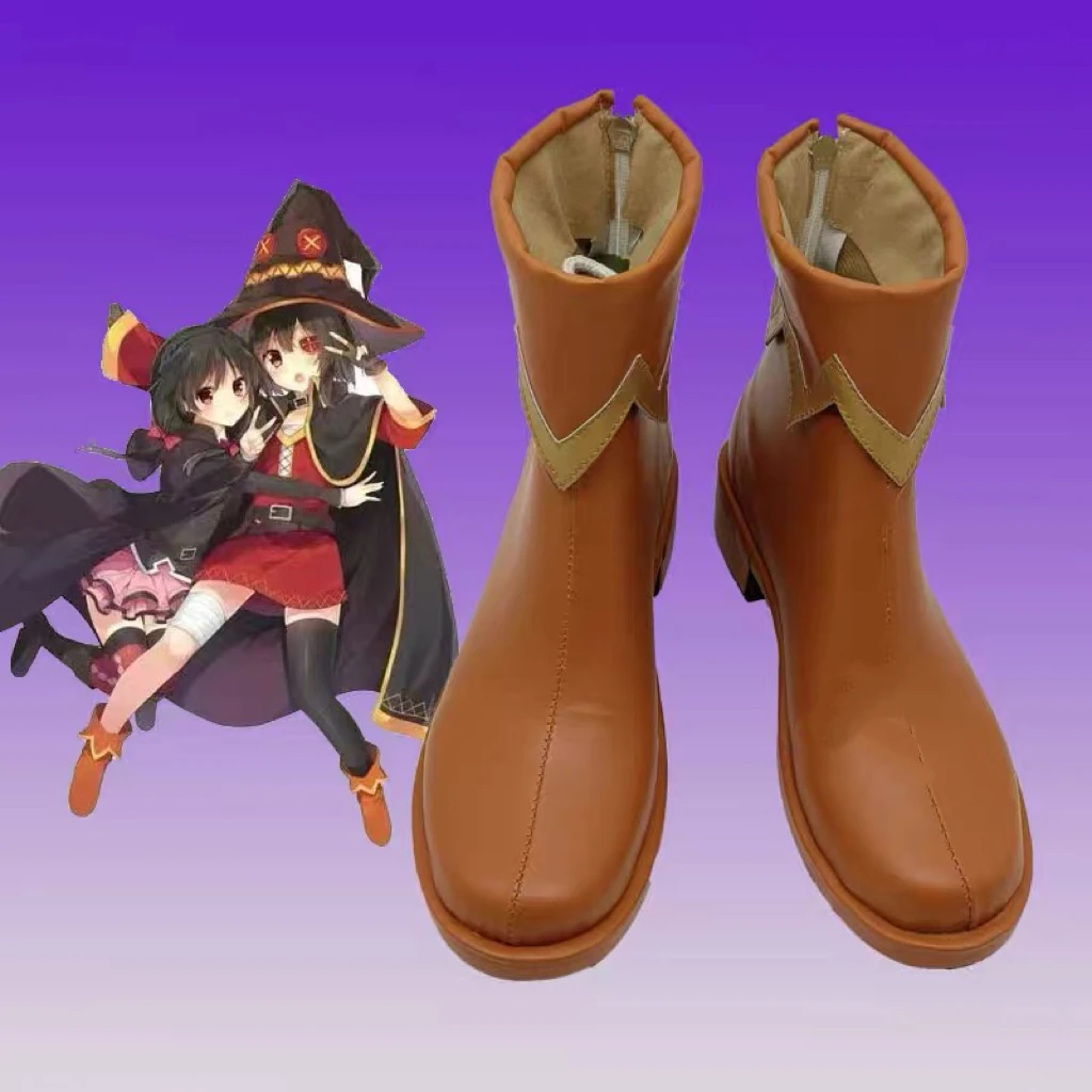 

Anime KonoSuba God's Blessing on This Wonderful World Megumin Cosplay Shoes Boots Uniform Outfit Halloween Custom Made