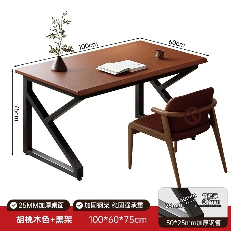 مكتب كمبيوتر من الخشب الصلب، غرفة نوم الطلاب، مكتب كتابة تعلم الطلاب، بسيط وحديث، سطح المكتب المنزلي، الرياضات الإلكترونية #4
