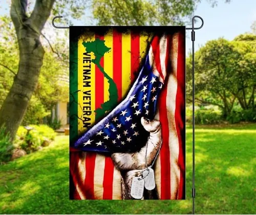Veteran Hand Holding American Double-sided Flag, Vietnam Veteran American Flag XXH LLP LLX uui