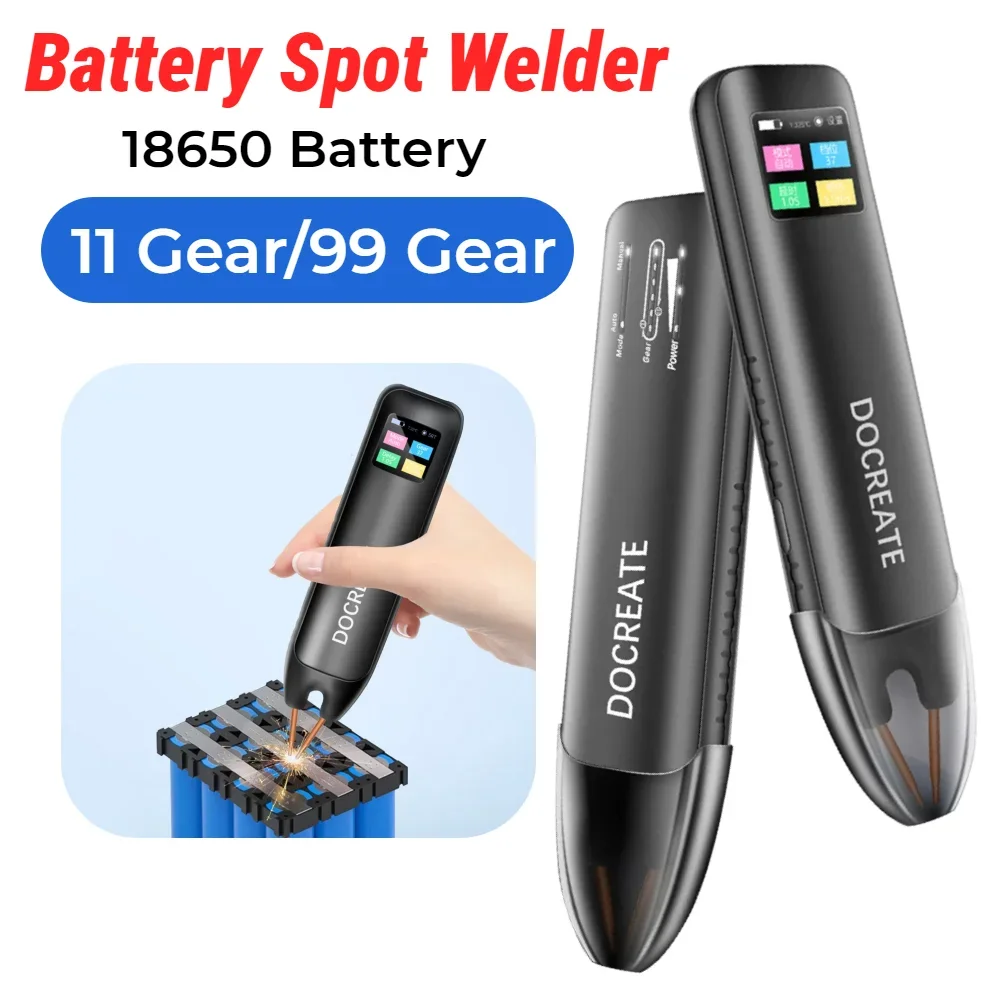 バッテリースポット溶接機-99-ギア調整可能なハンドヘルドスポット溶接機-18650-バッテリーニッケルシート用自動手動モード