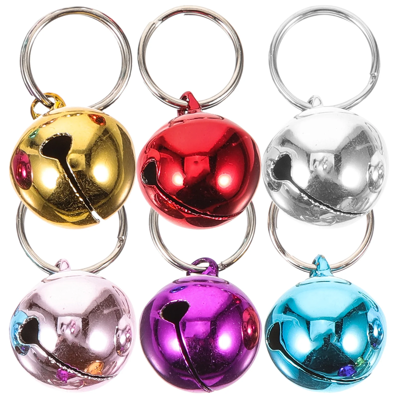 

6pcs Accessories Stainless Steel Delicate Dog Collar Bells Copper Dog Collar Bells Cat Hanging Decor Pet Supplies