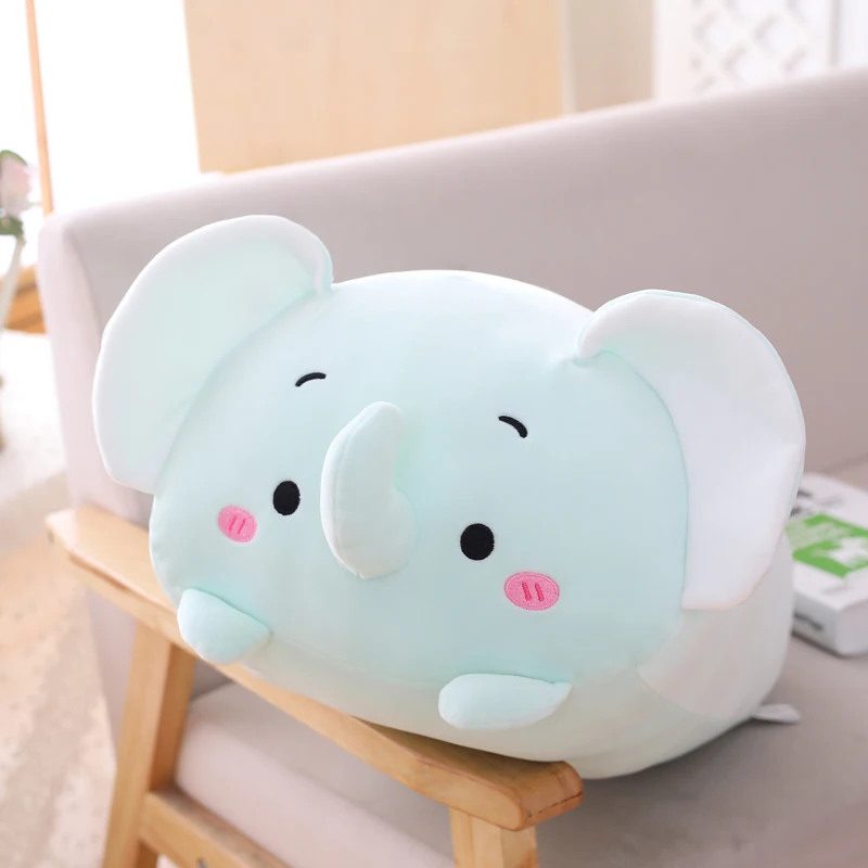 9 Styles Squishy Animal Cats Hamster Elephant Plush Toy Pillow Soft Cartoon Panda Piggy Bear Dinosaur Stuffed Doll Kawaii Gift