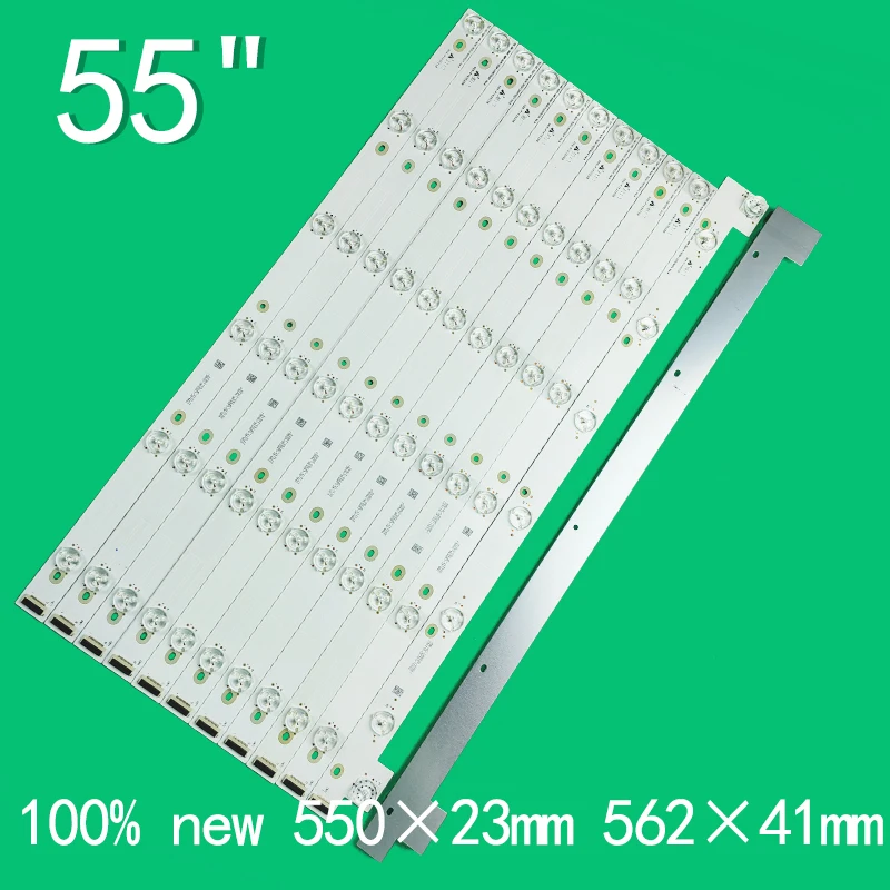 Per TCL 55p605 LED 12 strisce set modello di strisce #   Yha-4c-lb5506-yh06j
