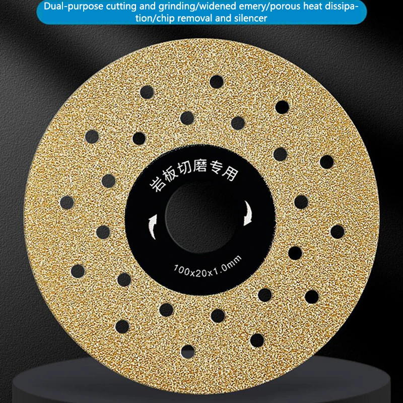 1Pc Rock Slab Flat Grinding Cutting Piece 100mm Super Thin Cutting Disc For Porcelain Glass Ceramic Tile Diamond Saw