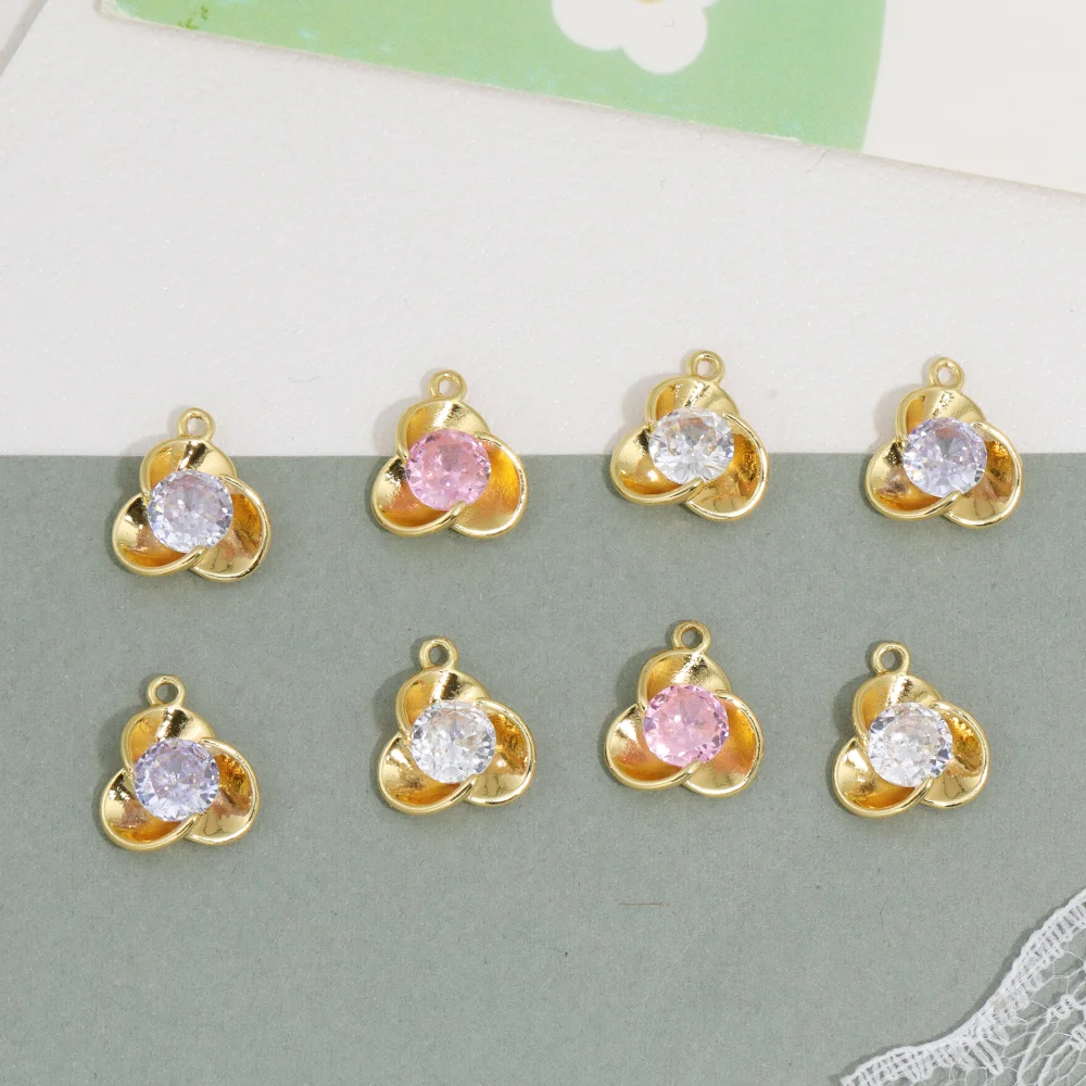 

Cordial Design 11*13MM 50Pcs DIY Pendant/Genuine Gold Plating/Jewelry Findings & ComponentsFlower/Copper/Hand Made/ #194635