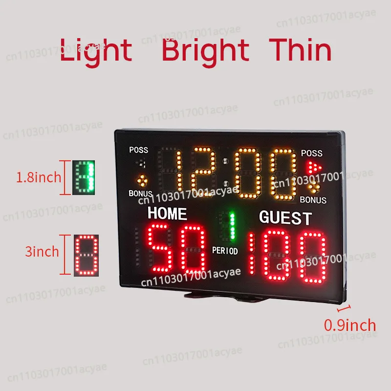 Boxing ball LED portable scoreboard, electronic basketball scoreboard 11-digit scoreboard