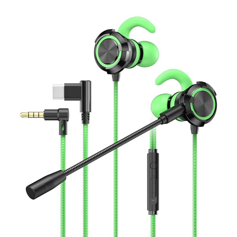 USB السلكية سماعات HiFi في الأذن ستيريو الرياضة الألعاب الموسيقى نوع C 3.5 مللي متر سماعات لسامسونج غالاكسي S25 S24 الترا آيفون 16