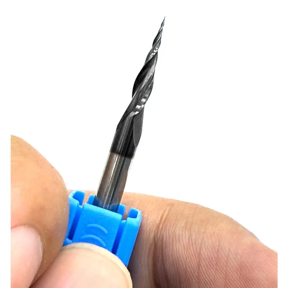 

Jerray R0.1/0.25/0.75/0.5/1.0 with D3.175/4/6/6.35/8mm Solid Carbide Tapered Ball Nose End Mill CNC Milling Cutter Tools