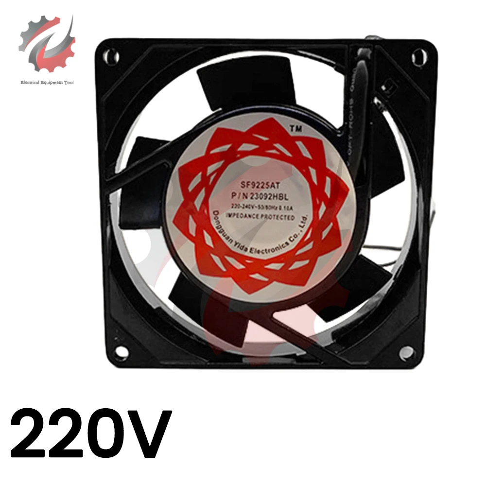 Cooling Fan Quiet Muffin Fan 110V 220V AC 90mm x 90mm x 25mm Cooling Fan for Industrial DIY Cooling Ventilation Exhaust Projects