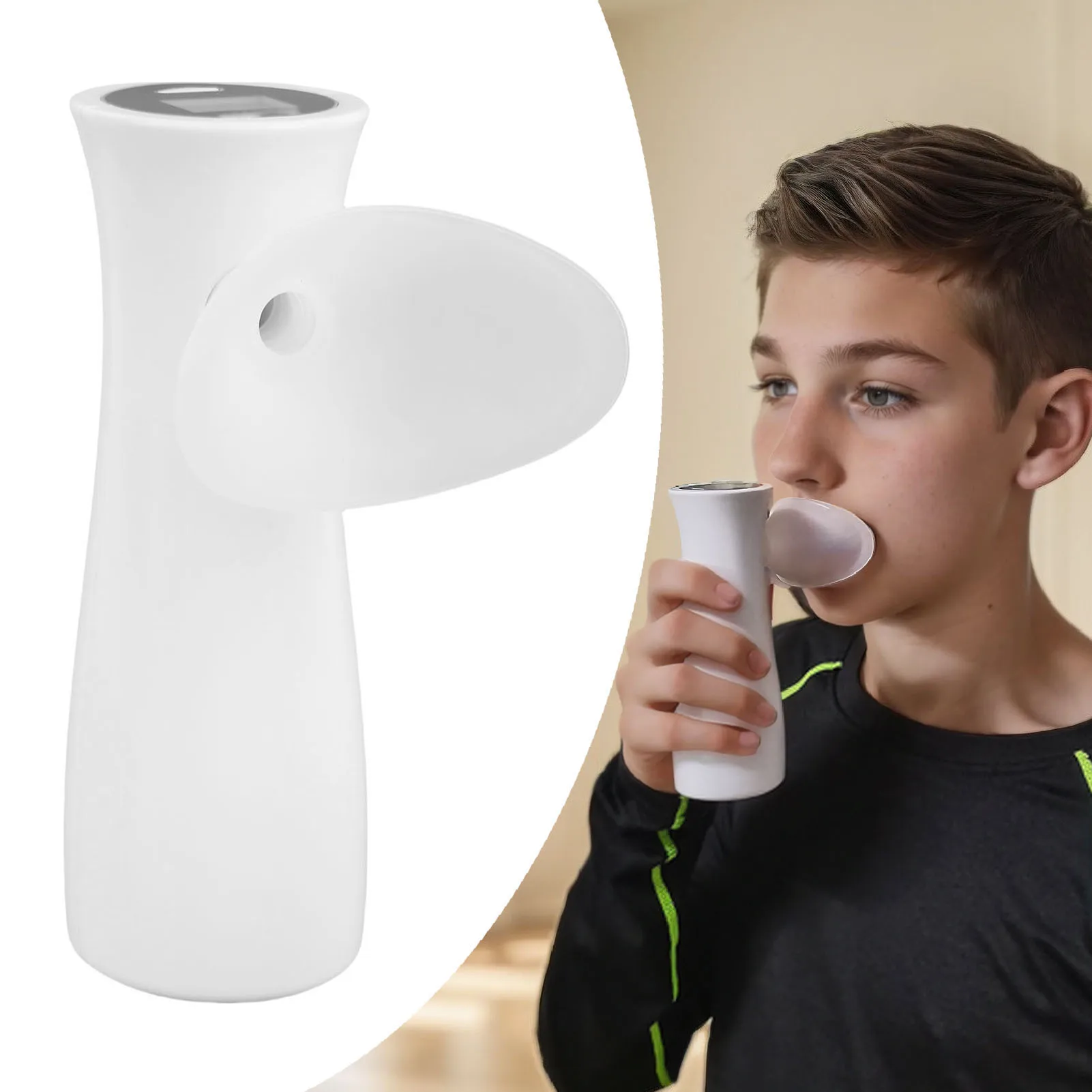 

Электронный ручной спирометр, портативный спирометр для дыхания легких с 7 мундштуками для физического осмотра, электронный спирометр